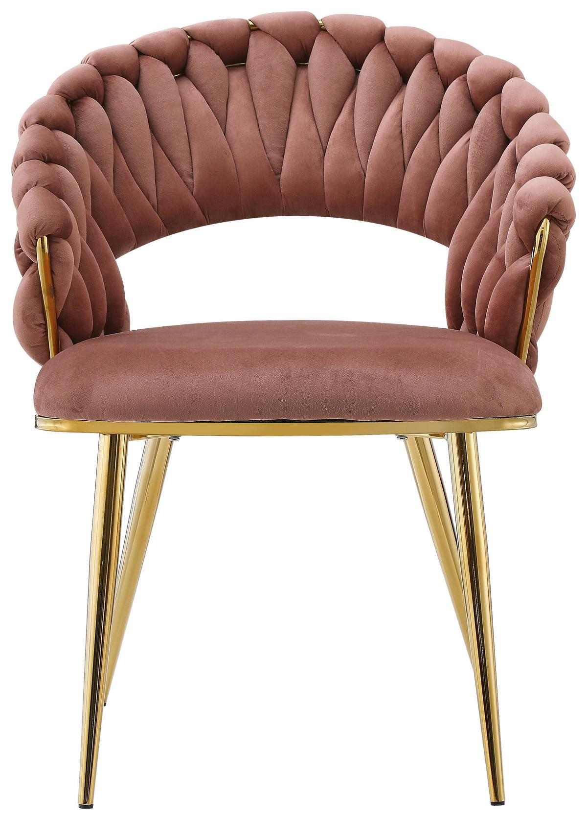 SADA ŽIDLÍ S PODRUČKAMI FINESSE 125 - růžová/barvy zlata, Design, kov/plast (61/82/60cm) - Kayoom