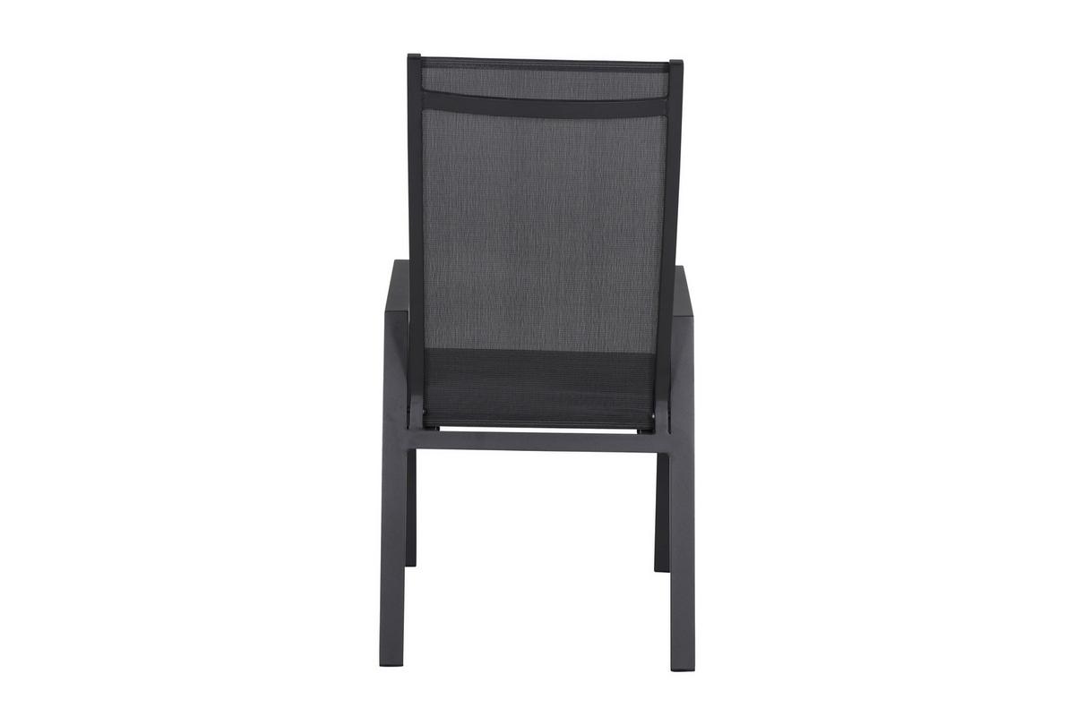 Gartensessel Stapelbar Metall/kunststoff - Anthrazit, KONVENTIONELL, Kunststoff/Metall (60/111,5/74cm) - Siena Garden