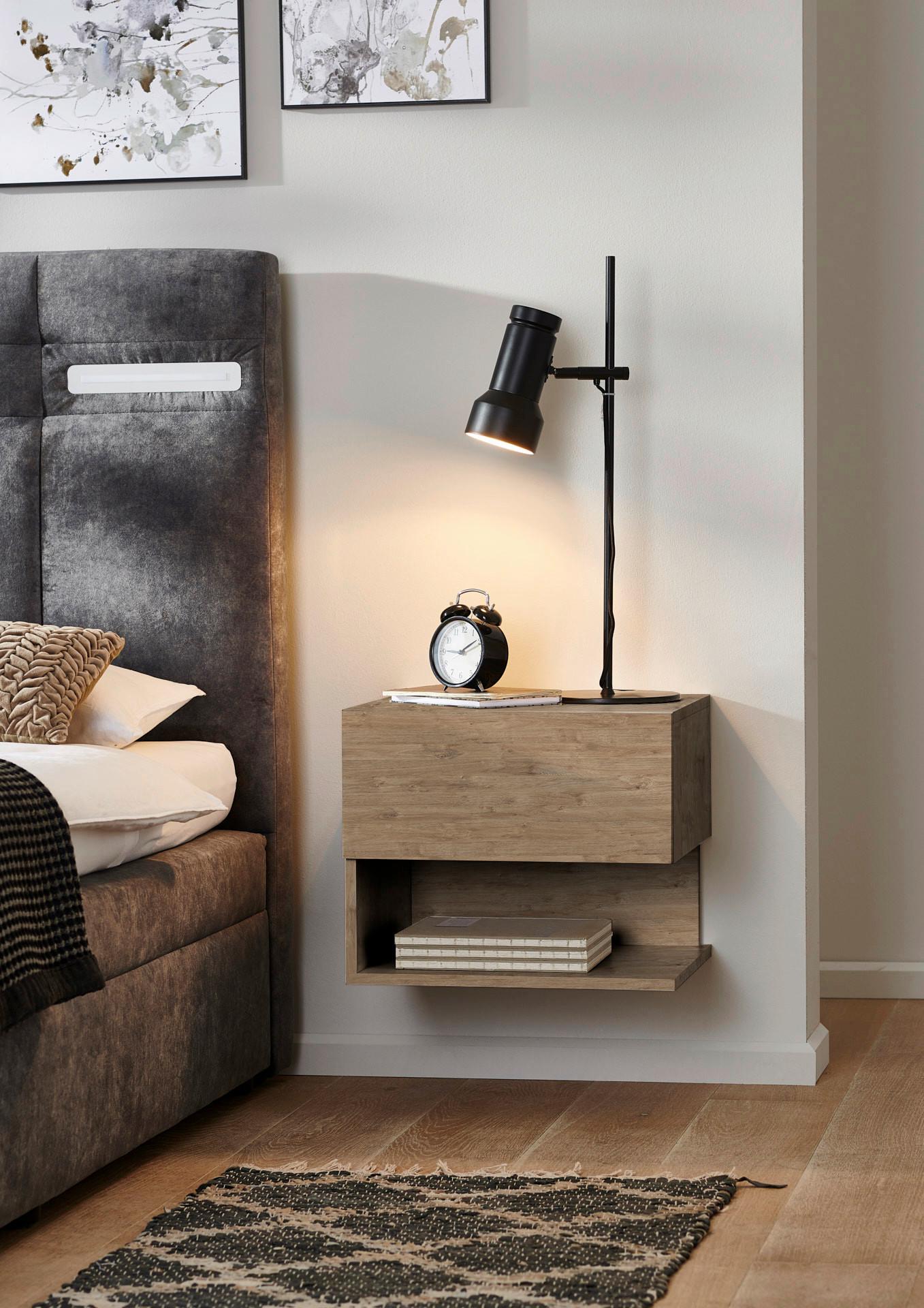 Nachttisch Faro, Eichefarben B: 44 Cm - Eichefarben, MODERN, Holzwerkstoff (44/37/40cm) - MID.YOU