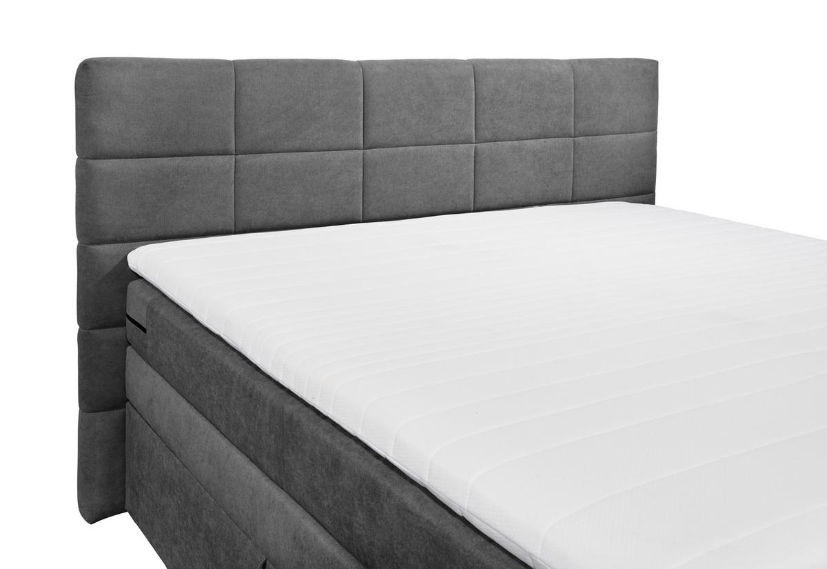 Boxspringbett Mit Topper & Bettkasten 180x200 Tacoma 3 - Schlammfarben, KONVENTIONELL, Kunststoff (180/200cm) - MID.YOU