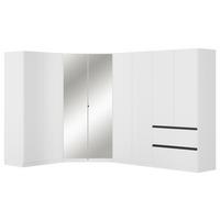 Eckkleiderschrank Costa Weiß B: 208 Cm - Weiß, MODERN, Holzwerkstoff (208/197/298cm) - Rauch Möbel