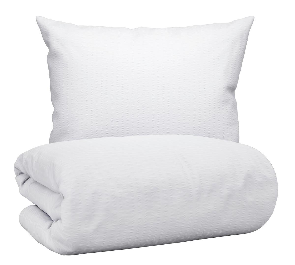Povlečení Gisela, 70/90 140/200cm - bílá, textil (140/200cm) - Modern Living