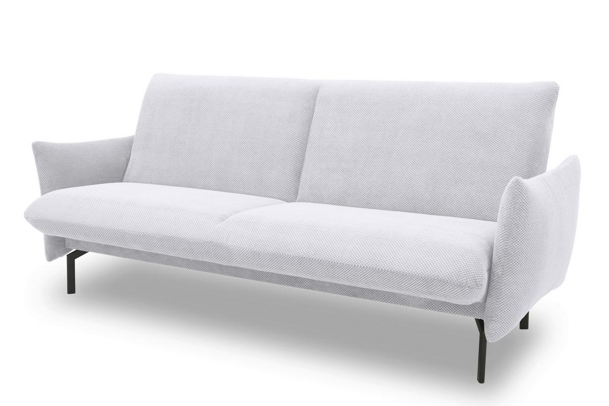 Schlafsofa Silberfarben B: 234 Cm - Silberfarben/Schwarz, Design, Textil (234/102/95cm) - MID.YOU