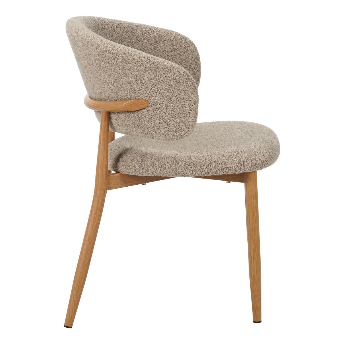 STUHL-SET YUKa Sandfarben B: 54cm - Sandfarben, MODERN, Textil/Metall (54/79/54cm) - Livetastic