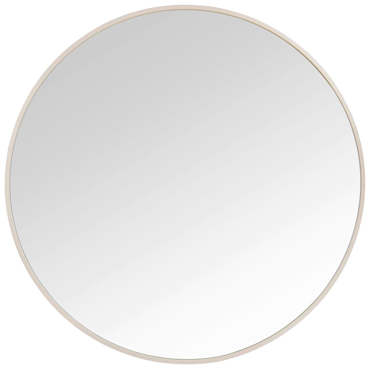 Zrcadlo BRITT písková 70cm - pískové barvy, Moderní, kov/sklo (70cm) - Mömax