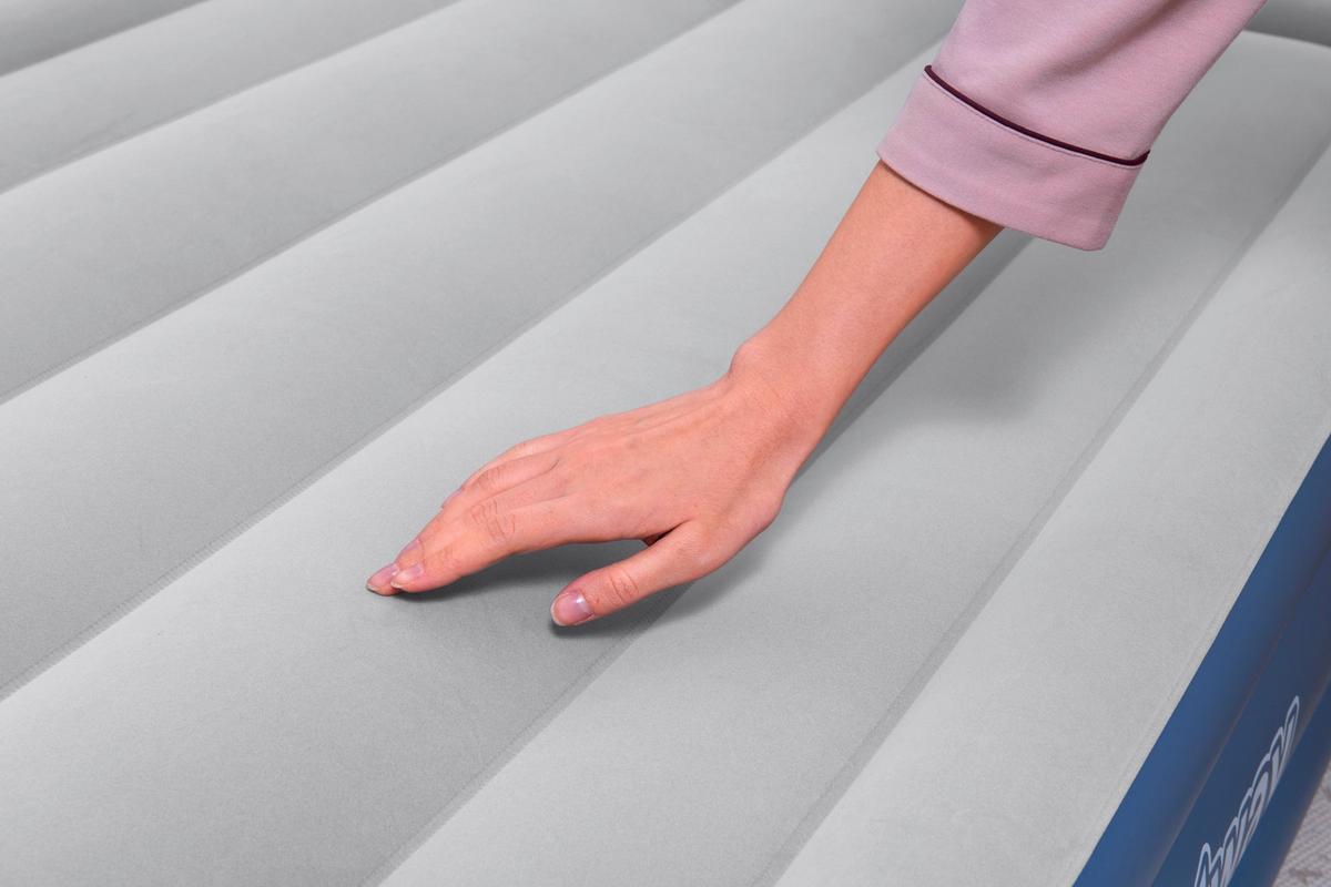 Luftbett Kerstin 191x97x46 cm Bis 300kg, inkl. Pumpe - Blau/Dunkelgrau, KONVENTIONELL, Kunststoff/Metall (191/97/46cm) - Bestway