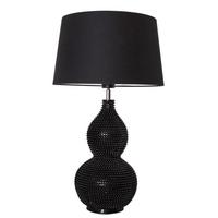 Tischlampe Lofty Schwarz 4001840-4002 Lofty - Schwarz, Design, Kunststoff/Textil (33/56,5cm) - By Rydéns
