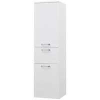 Badezimmer Hochschrank BxH 40x147 cm Weiß - Weiß, KONVENTIONELL, Holzwerkstoff (40/147/38,5cm) - Ondega