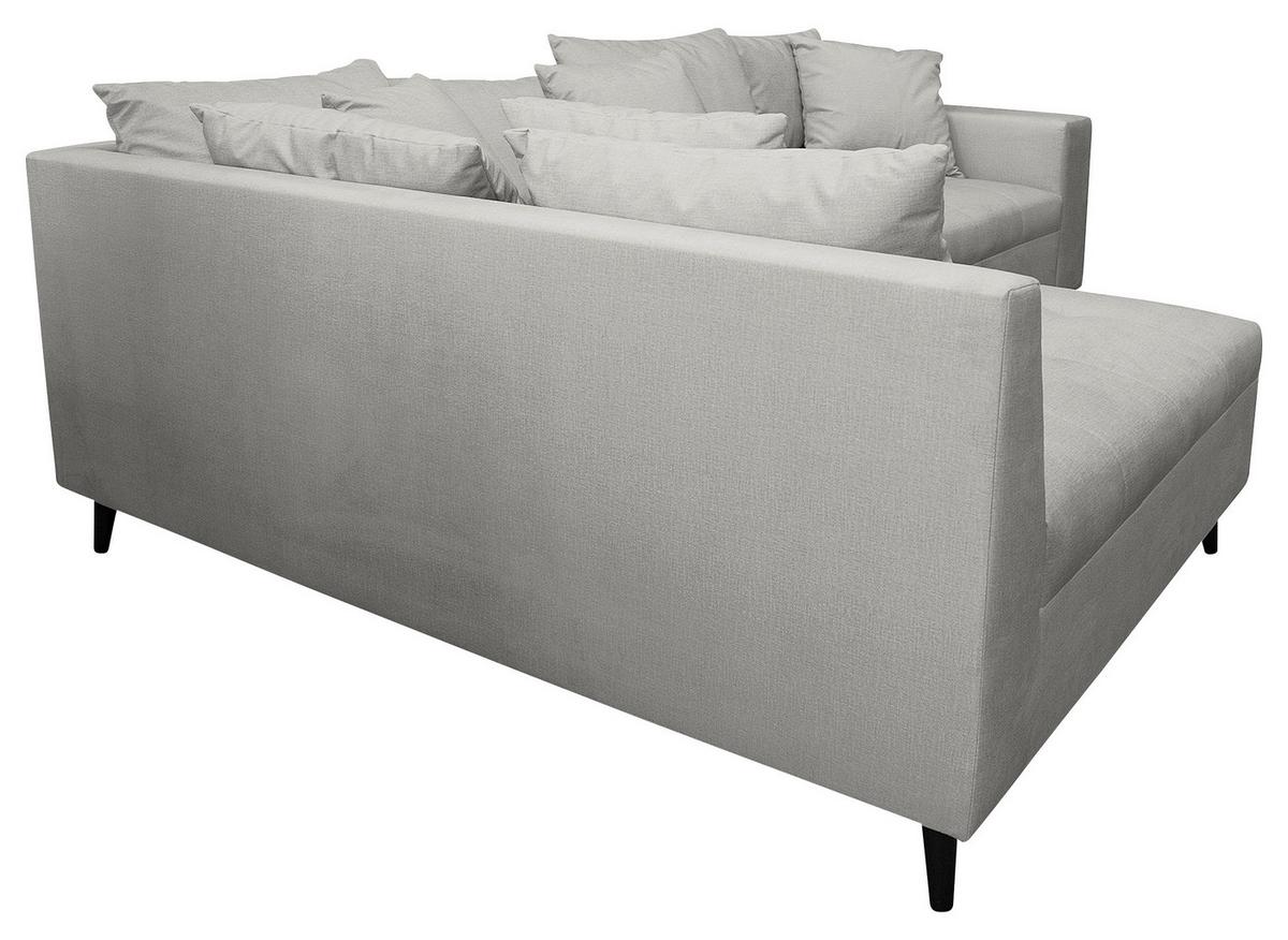 Ecksofa Pruno, Grau S: 174x247 Cm - Schwarz/Grau, Design, Textil (174/247cm) - MID.YOU