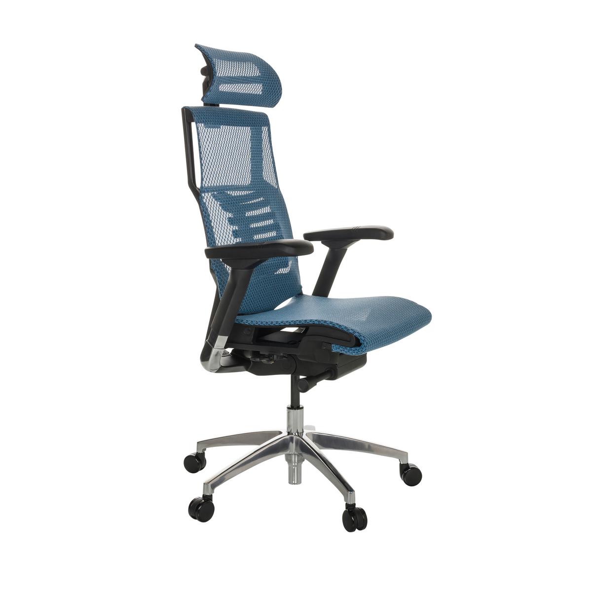 Drehstuhl Dynafit Ii - Blau/Silberfarben, Basics, Kunststoff/Textil (67/119-135/60cm) - MID.YOU