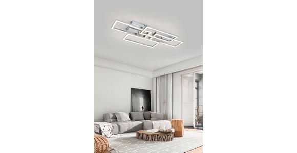 LED-Deckenleuchte Niya - Chromfarben/Silberfarben, MODERN, Kunststoff/Metall (72/28,4/8cm) - Luca Bessoni