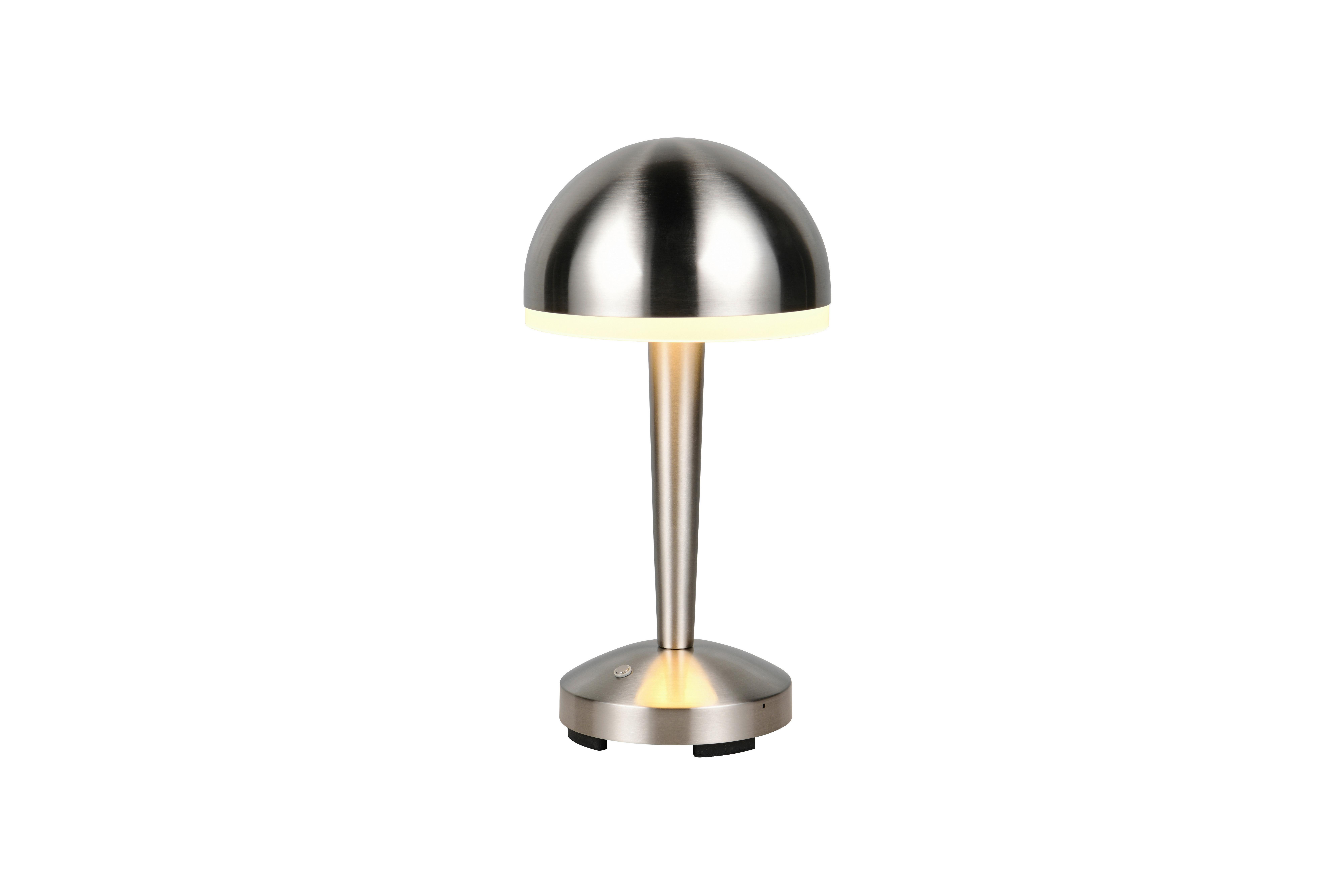 LED-Tischleuchte, Nickel R54541107 - Transparent/Nickelfarben, Basics, Kunststoff/Metall (15,4/29,5cm)
