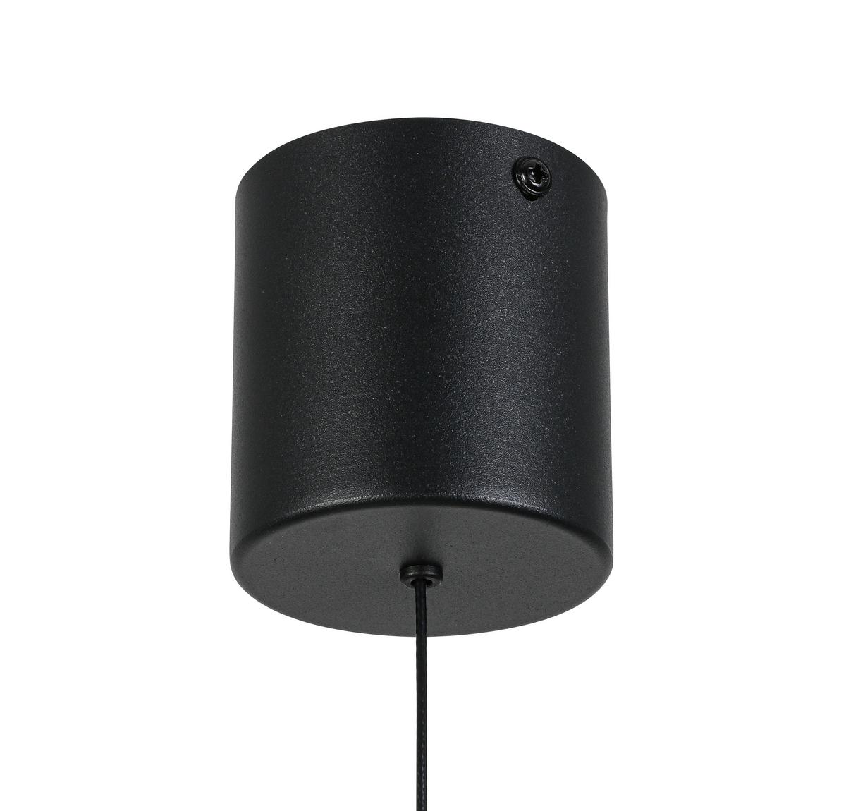 ZÁVĚSNÉ SVÍTIDLO SUSO - černá, Moderní, kov/plast (3,8/3,8/150cm) - Mömax