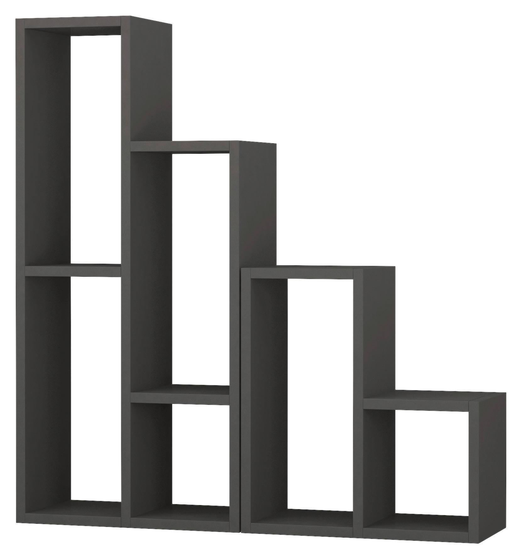 Regal Sule Regal - Anthrazit, Design, Holzwerkstoff (42/89/20cm) - Livetastic