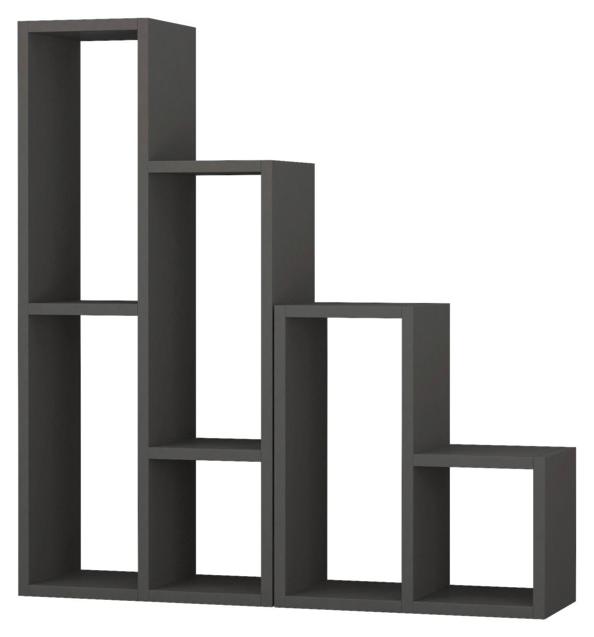 Regal Sule Regal - Anthrazit, Design, Holzwerkstoff (42/89/20cm) - Livetastic