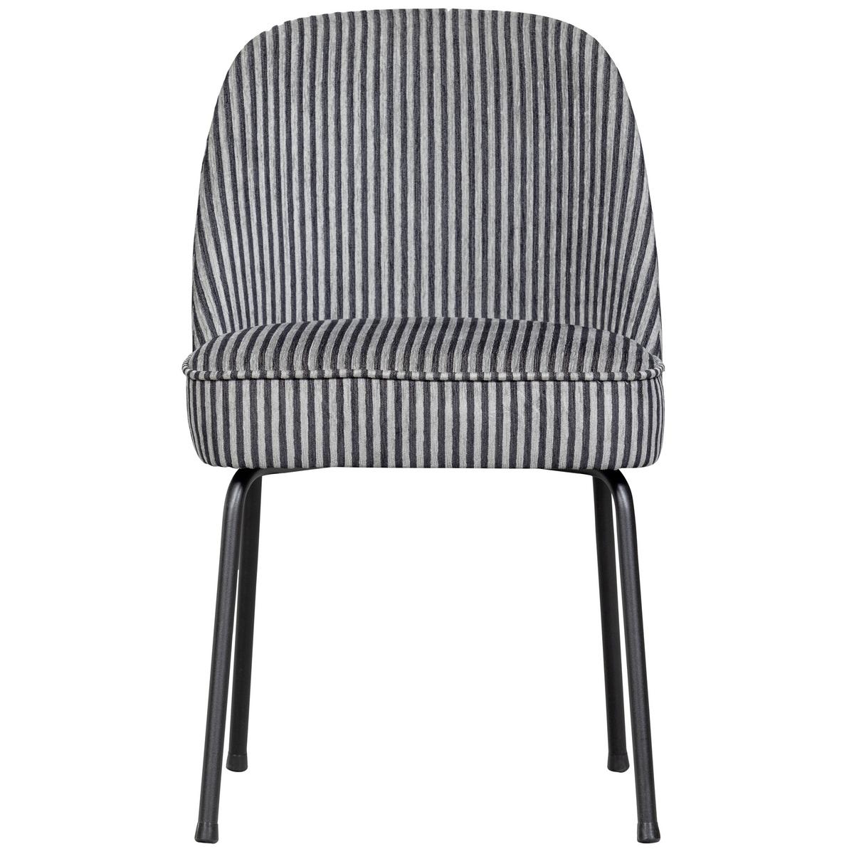 Stuhl-Set Vogue Grau/Schwarz B: 50cm - Schwarz/Grau, MODERN, Textil/Metall (50/83/57cm) - Livetastic