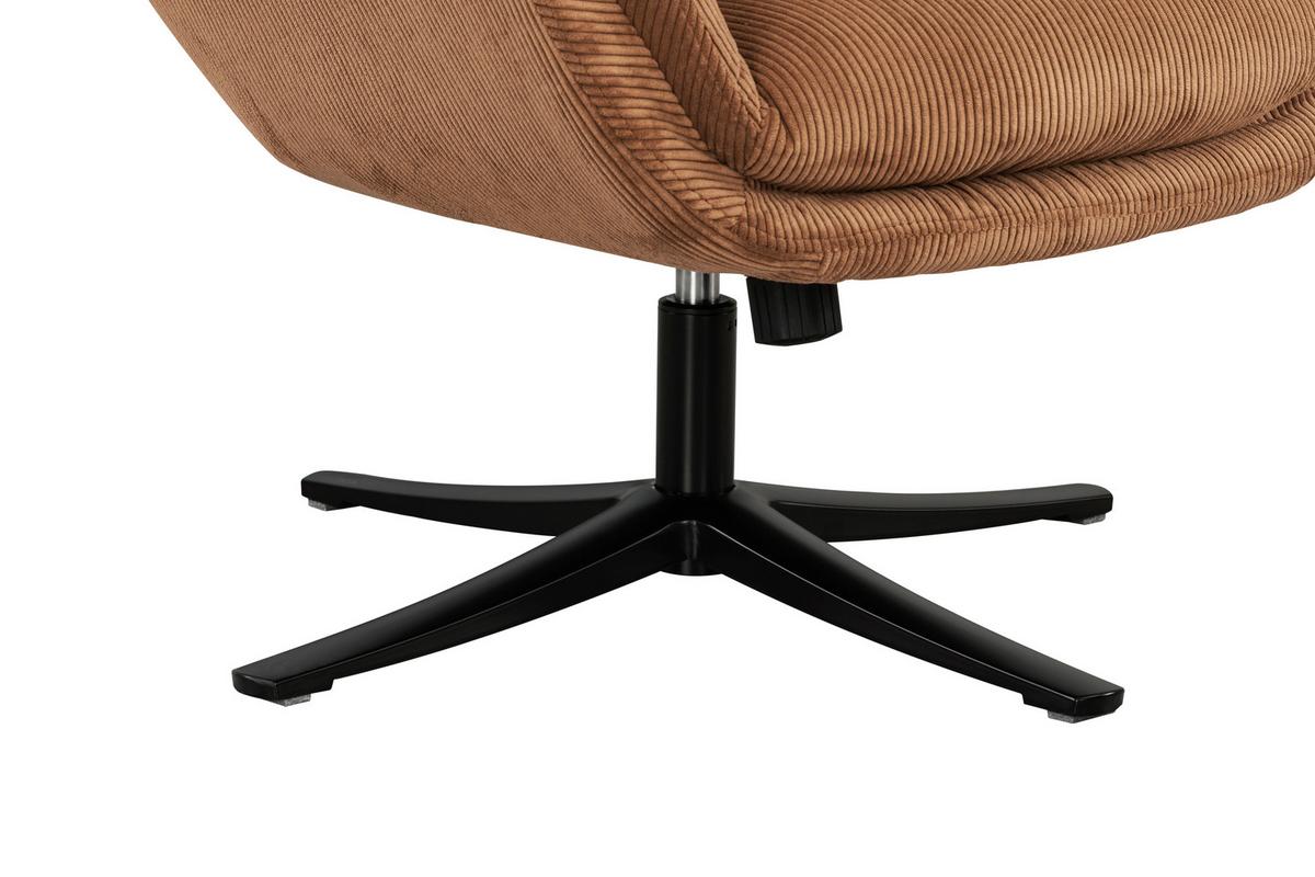 Sesselset Tabbe - Schwarz/Kupferfarben, MODERN, Textil (76/110/88,5cm) - Livetastic