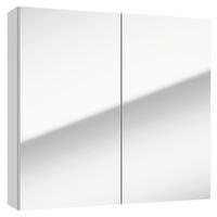 Tükrös Szekrény Locca - fehér, Basics, faalapú anyag (65/60/15cm) - MID.YOU