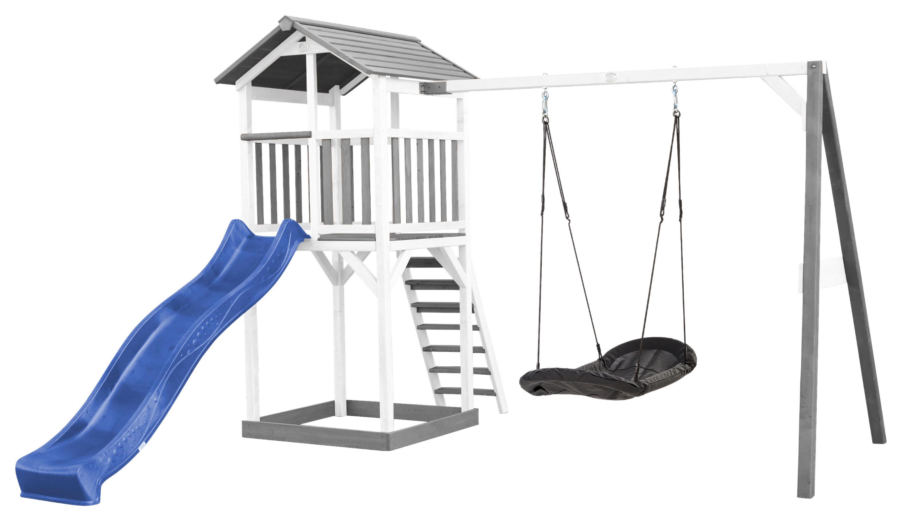 Spielturm A025.124.32 - Blau/Multicolor, KONVENTIONELL, Holz/Kunststoff (356,6/241,9/349cm) - Ambia Garden