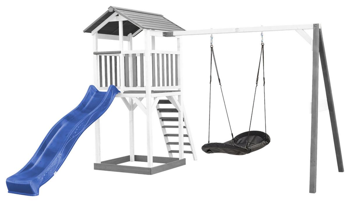 Spielturm A025.124.32 - Blau/Multicolor, KONVENTIONELL, Holz/Kunststoff (356,6/241,9/349cm) - Ambia Garden