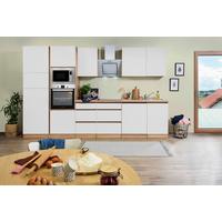 Küchenblock Lorena Küchenblock 345 Cm - Eichefarben/Weiß, Basics, Holzwerkstoff (345cm) - Respekta