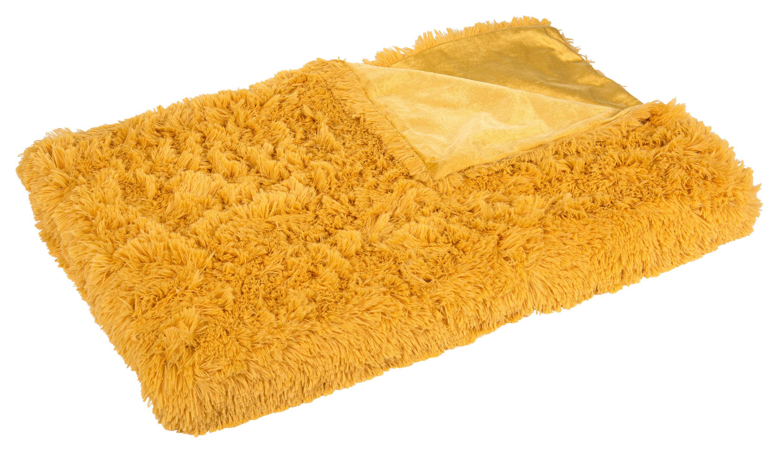 Kuscheldecke Carina Gelb 150x200 cm Double Face