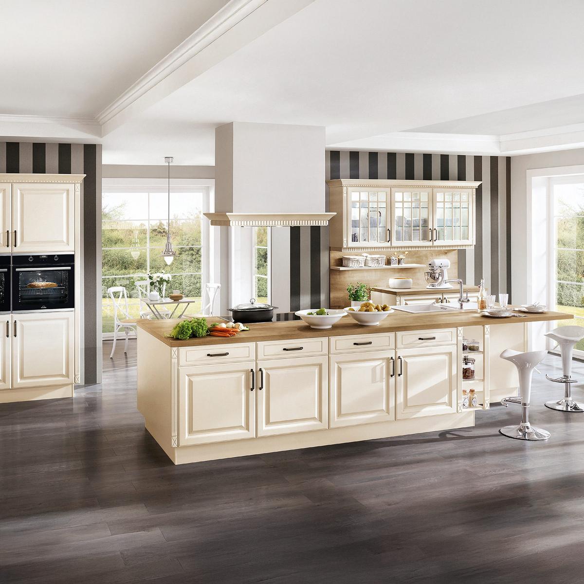 Einbauküche Chicago Frei Planbar Landhausstil - Holzwerkstoff - Vertico