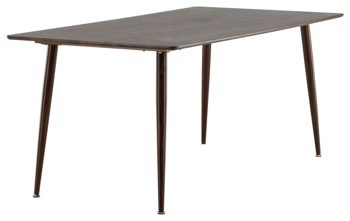 Esstisch Polar - Braun, Design, Holzwerkstoff/Metall (180/90/75cm) - Livetastic