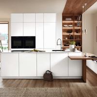 Einbauküche Eastbourne Frei Planbar Grifflose Küche - Weiß, MODERN, Holzwerkstoff - Vertico