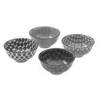 MISKA NA OMÁČKU Shiva - bílá/černá, Lifestyle, keramika (11,5/5,8cm) - Modern Living