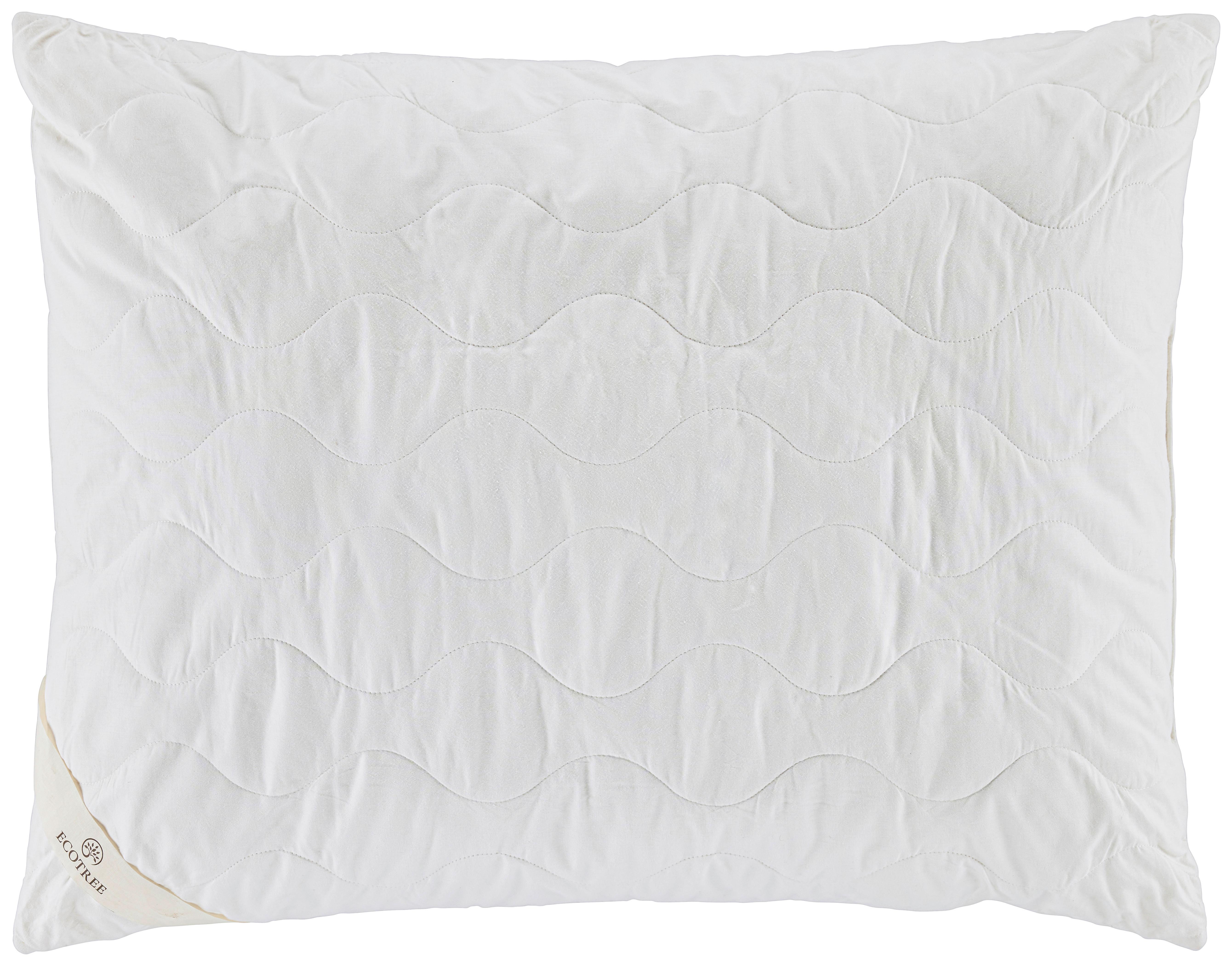 Polštář pod hlavu Bamboo, 70/90cm - bílá, Moderní, textil (70/90cm) - ecoTree