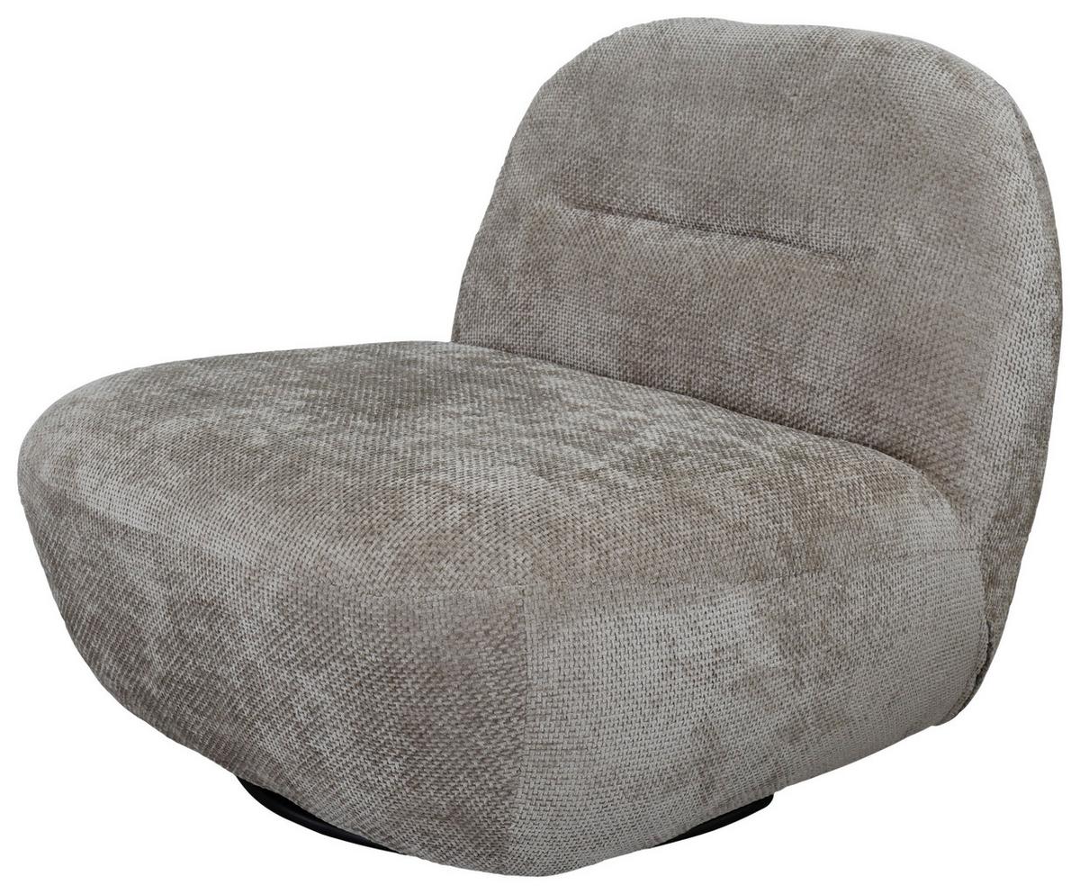 Relaxsessel Bunty Hellbraun B: 85 Cm - Hellbraun/Schwarz, Basics, Textil (85/74/85cm) - Livetastic