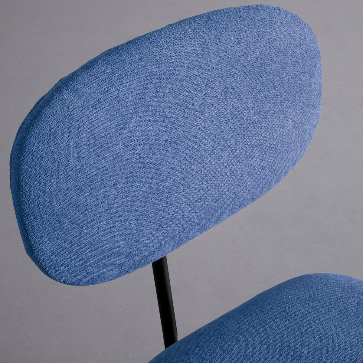 Sada 2ks židlí PINO modrá - modrá/černá, Moderní, kov/dřevo (46/80/55cm) - PBJ