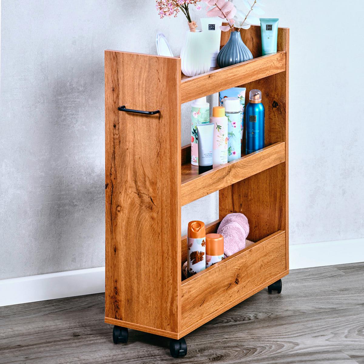 Allzweckwagen Eichefarben B: 60 Cm - Eichefarben, Basics, Holzwerkstoff (60/78/22cm) - Kesper