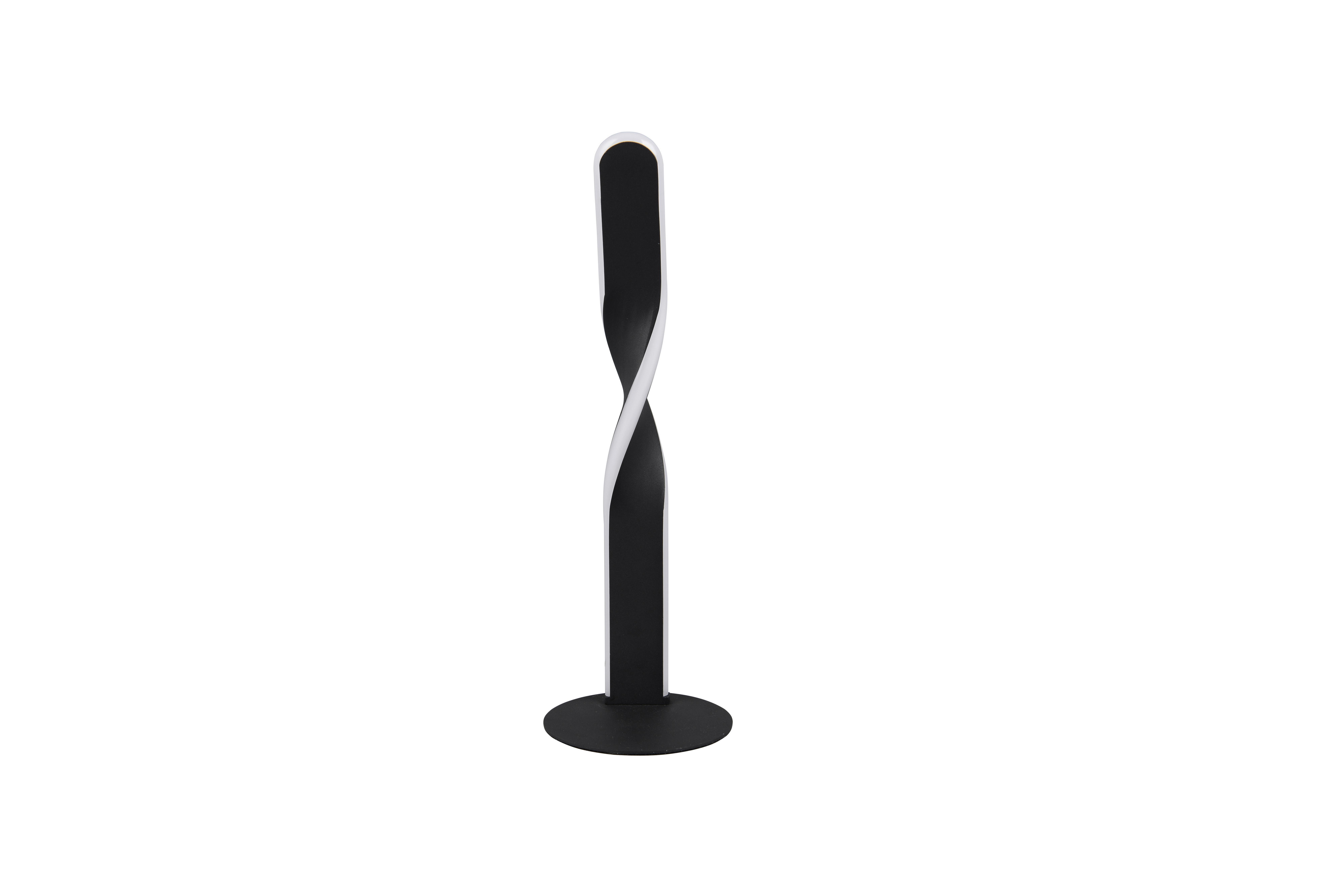 LED-Tischleuchte Ginko Schwarz Weiß D: 13 cm - Schwarz/Weiß, Design, Kunststoff/Metall (13/40,5cm)