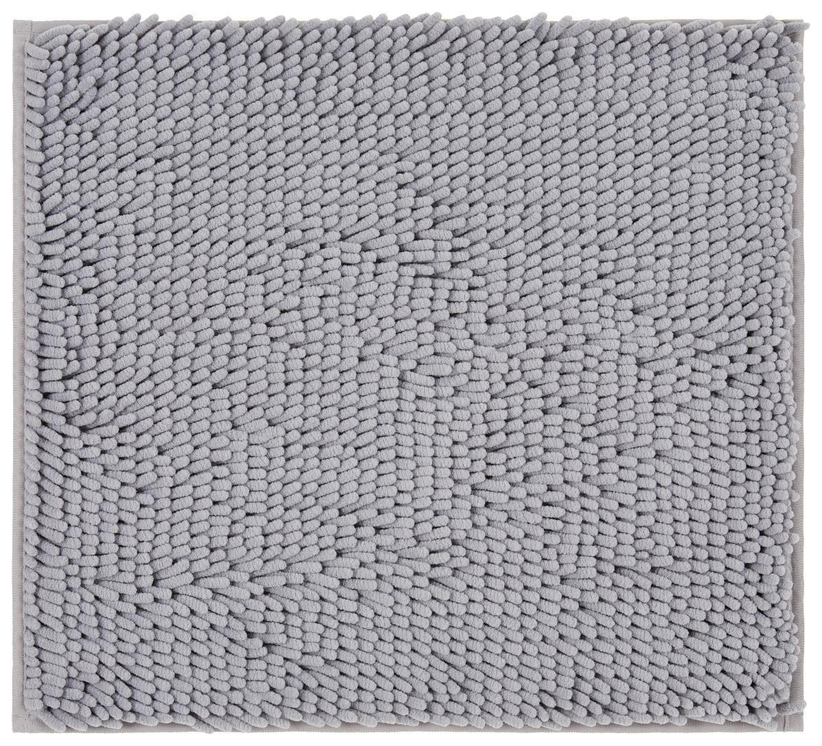 WC-Vorleger Liliane - Silberfarben, KONVENTIONELL, Textil (45/50cm) - Ombra