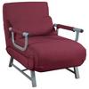 Schlafsessel Kolino Rot 64x95x78 cm - Rot/Grau, MODERN, Textil (64/95/78cm) - MID.YOU