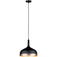 Hängeleuchte Neordic Embla H: 150 cm 1-Flammig, dimmbar - Schwarz, Design, Metall (30/150cm) - Paulmann