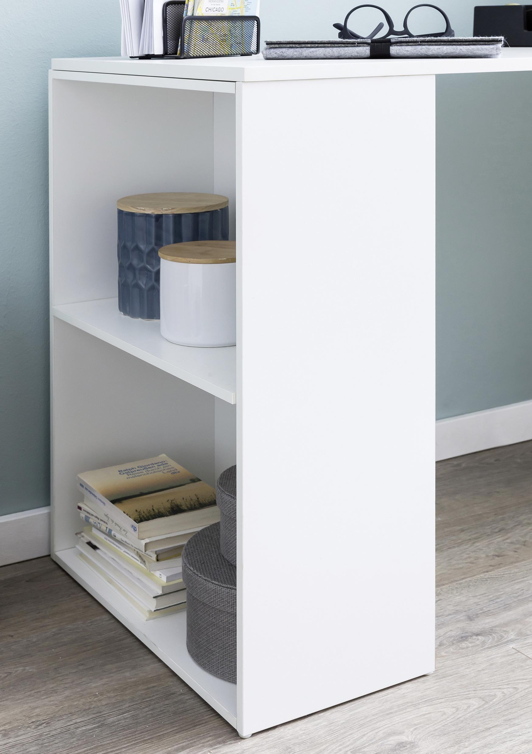 Computertisch aus Holzdekor