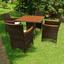 Gartentisch Valencia - Schwarz, Basics, Holz/Kunststoff (85/85/74cm) - Ambia Garden Gartentisch Valencia - Schwarz, Basics, Holz/Kunststoff (85/85/74cm) - Ambia Garden