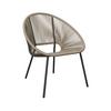 Loungesessel Sun - Beige/Schwarz, MODERN, Kunststoff/Metall (69/82/68cm) - Beldano