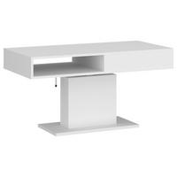 Couchtisch Cortado weiß, B: 110cm - Weiß, MODERN, Holzwerkstoff (110/59,6-79,6/65cm) - Modern Living