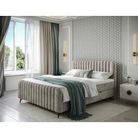 Boxbett Mit Topper & Bettkasten 160x200 Liam - Schwarz/Braun, MODERN, Holz/Holzwerkstoff (160/200cm) - MID.YOU