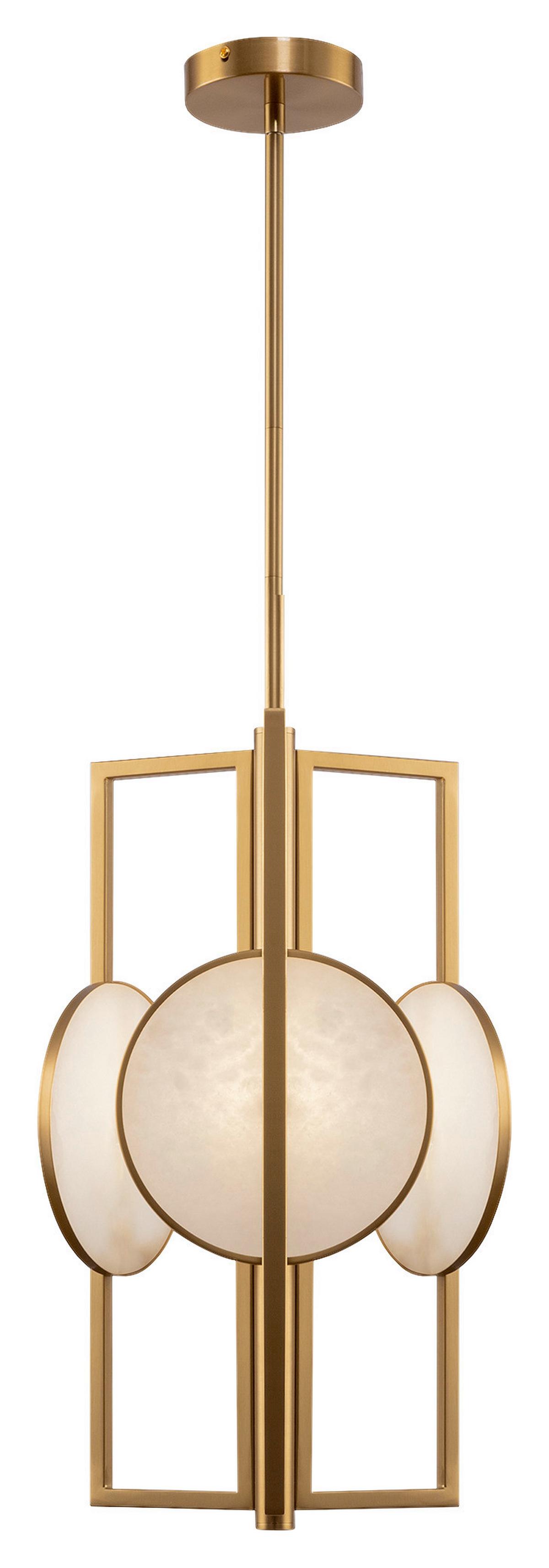 Pendelleuchte Marmo - Goldfarben, Trend, Stein/Metall (30,5/51/30,5cm) - MAYTONI