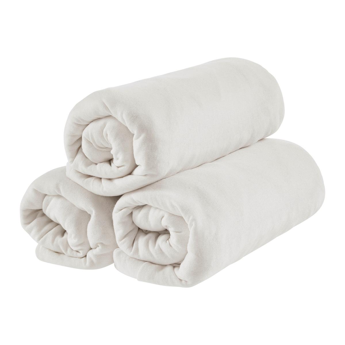 Prostěradlo Poldi, 100/200cm, bílá - bílá, textil (100/200/25cm) - Based