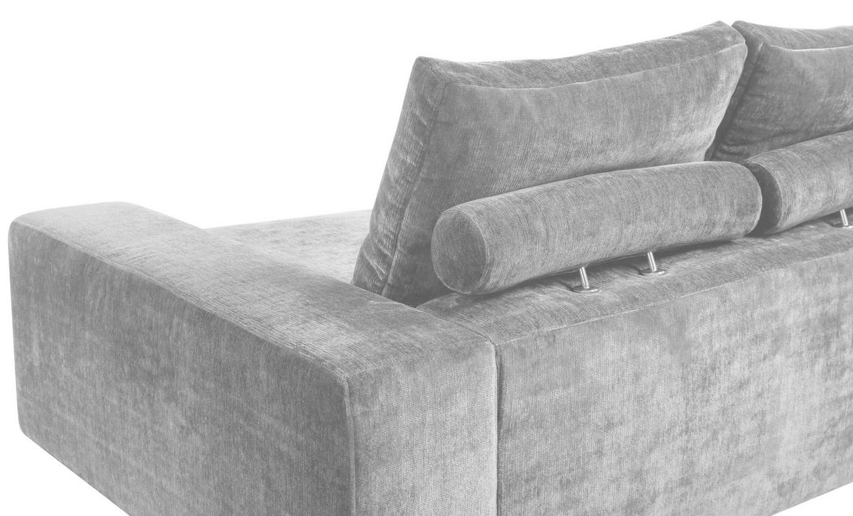 Bigsofa Be Relaxed - Creme/Schwarz, MODERN, Textil (273/67/125cm) - MID.YOU