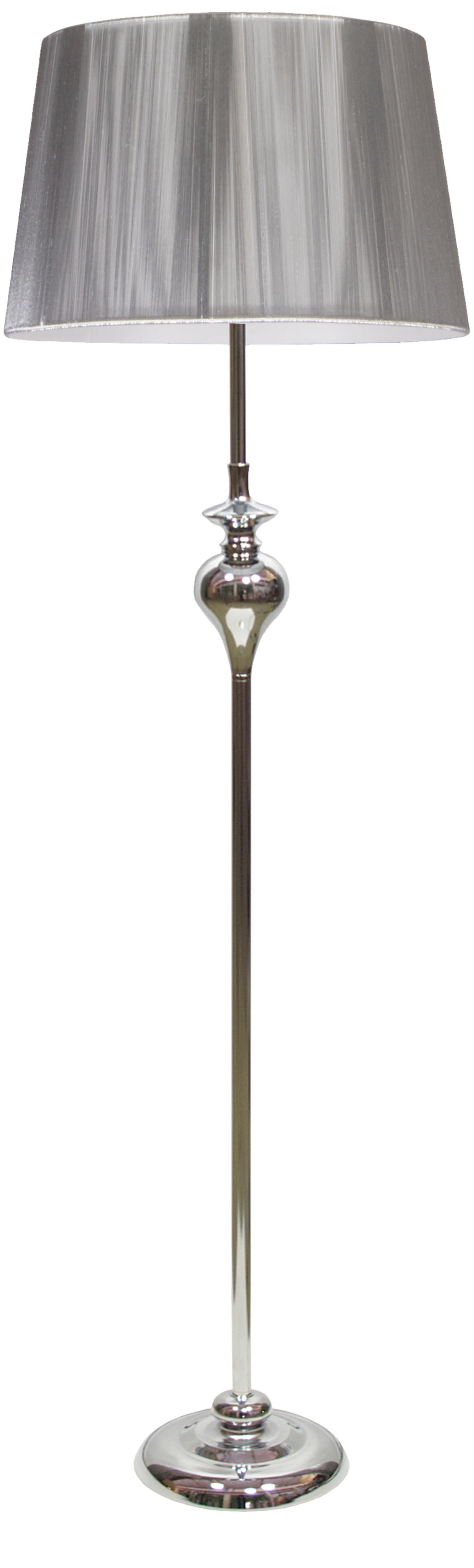 Stehleuchte 51-11947 - Silberfarben, Design, Metall (35/35/135cm)