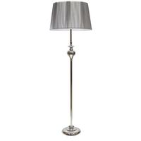 Stehleuchte 51-11947 - Silberfarben, Design, Metall (35/35/135cm)