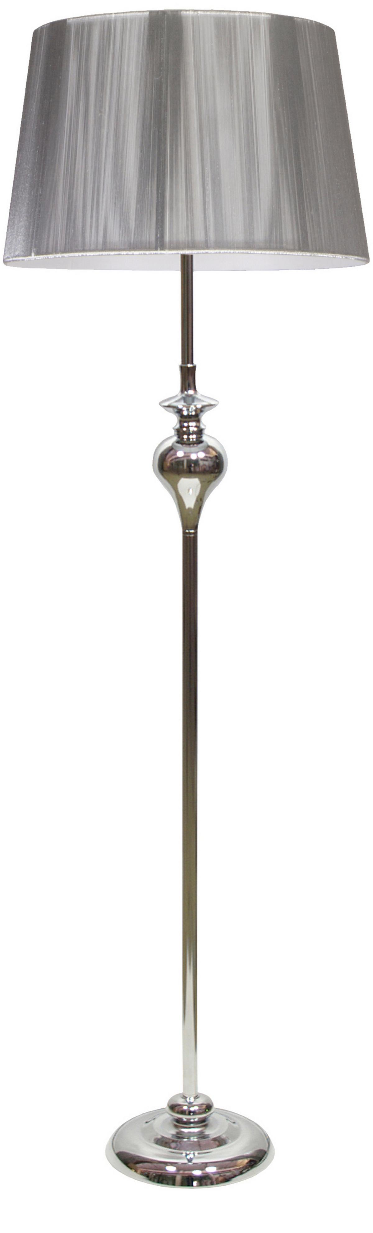 Stehleuchte 51-11947 - Silberfarben, Design, Metall (35/35/135cm)