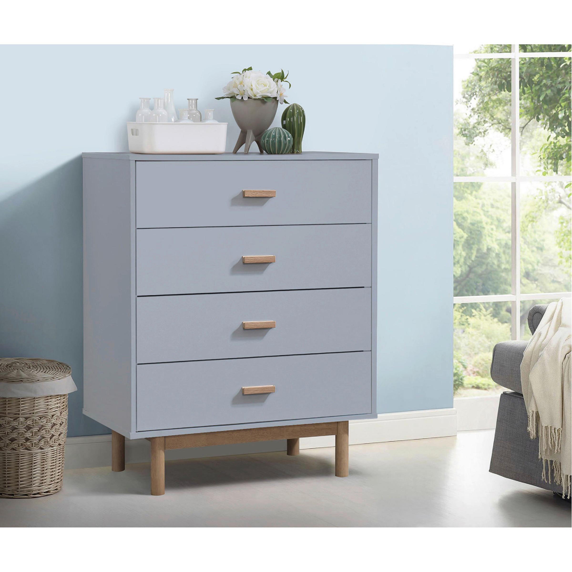 Kommode Melanie Grau/Eichefarben 80 cm - Eichefarben/Grau, Design, Holzwerkstoff (80/100/44cm) - MID.YOU